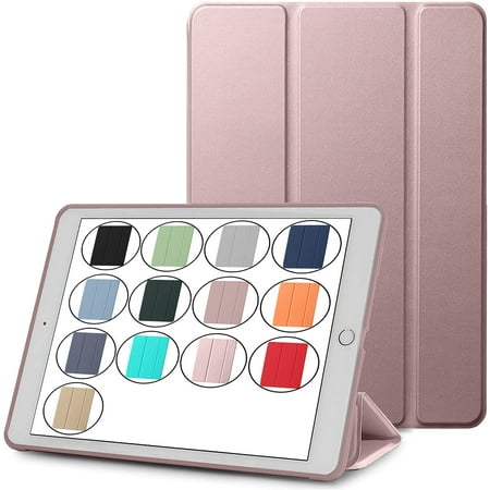 iPad Air 5th 4th 6th 11th [ Air 11 / 6 2024 / 5 2022 / 4 2020 ] A2588 A2316 MYFQ2LL/A MYFN2LL/A MYFQ2LL/A UltraSmart Auto Sleep/Wake with Honeycomb TPU Back Cover - Rose Gold