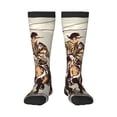 thumbnail image 2 of Lsque Vintage Cowboy Riding Horse Printed Crew Socks Men's Women's LightWeight Thin Casual Calf Socks ,Knee High Socks,Cotton Socks, 2 of 9