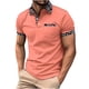 thumbnail image 1 of Camisas de Manga Corta de los Hombres Turn-Down Cuello Ligero Blusa, Poliéster Casual Blusa de Manga Corta, 1 of 1