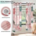 thumbnail image 3 of Yayeee Window Curtains Light Filtering 63"x42" Grommet Panel Pair Home Living Room Decor, Pink Christmas Cups, 3 of 7