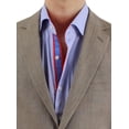 thumbnail image 2 of Mens Side Vent 2-piece Plaza Taupe Linen Modern Fit Suit, 2 of 6