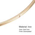 thumbnail image 3 of 300mm OD Metal O Ring Iron Electroplated Gold Tone 2 Pack, 3 of 5