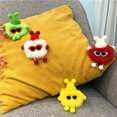 thumbnail image 3 of Llavero con forma de bola de carbón pequeña, bonito colgante de muñeco de bola de pelo con forma de bolsa de peluche de dibujos animados, accesorios para llavero de coche, 3 of 6