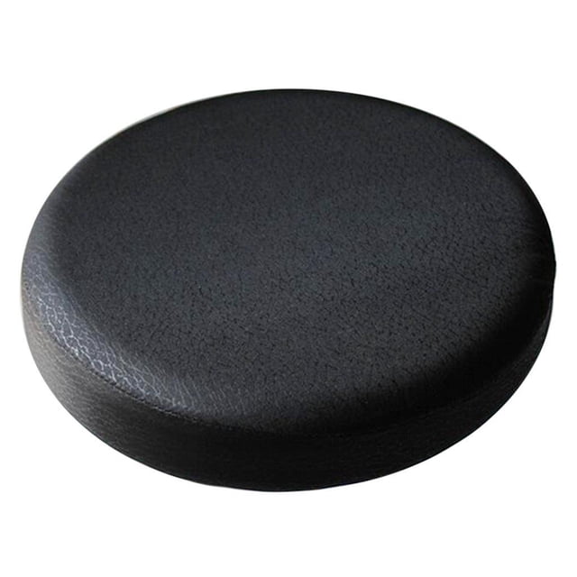Cateissary Cubierta de taburete de bar de superficie lisa Funda de asiento de silla elevadora redonda Salón _33x10cm Decoración del hogar Negro 30x10cm