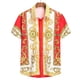 thumbnail image 5 of Camisas con estampado 3D de textura de lujo para hombres, ropa de moda para vacaciones, blusas de calle para hombres, blusa de solapa de verano de manga corta, top Y2k, 5 of 5