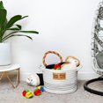 thumbnail image 6 of Midlee Dog Toy Rope Cotton Basket (Small), 6 of 7