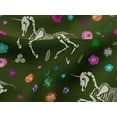 thumbnail image 4 of oneOone Viscose Jersey Green Fabric Skull Craft Projects Decor Fabric Printed By The Yard 60 Inch Wide, 4 of 5