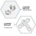 thumbnail image 5 of WEUVEB 1 Set U Tube Clamp Metal Securing Pipe for Greenhouse Accessories, 5 of 5