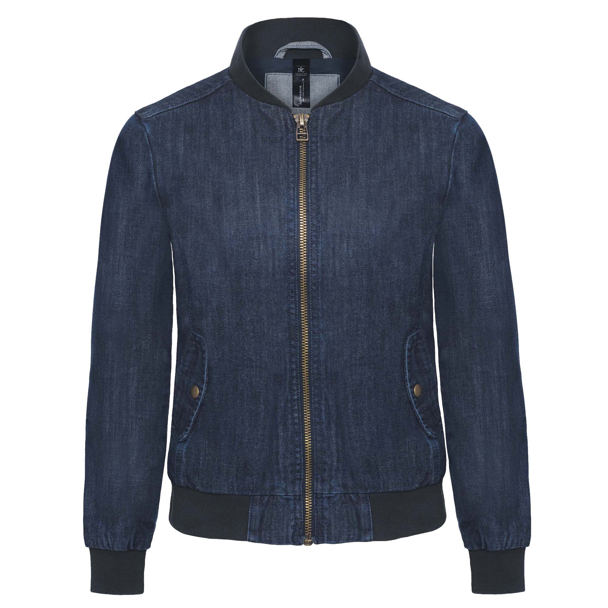 B\u0026C Denim Womens Supremacy Denim Bomber 