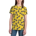 thumbnail image 3 of Wukai Summer Pineapple Youth Unisex Short Sleeve T-Shirt for Boys, Girls, Teens, and Kids-X-Small, 3 of 7