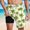 Style10-Yellow mens shorts, variant on Mceream Mens Swim Trunks with Compression Liner Stretch 2 In 1 Board Shorts Waterproof Quick Dry Hawaiian Beach Shorts Elastic Waist Drawstring Bathing Suit with Pockets Swimwear Swimsuit Blue S