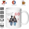 thumbnail image 3 of 40 Old Enough To Know Better But Young Enough To Do It Anyway Coffee Mugs - Novelty Ceramic Coffee Mug Tea Cup White 40th Birthday Gifts for Women Gift Ideas, 3 of 7