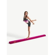 Justice 8FT Folding Gymnastics Balance Beam , Vegan Suede Material, Purple