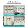 thumbnail image 6 of Window Privacy Film Green Eucalyptus Vines Stained Glass Window Film Decorative Sun Block Window Cover Spring Vintage Botanical Leaves Window Clings Static Adhesive Sticker for Bathroom 35.4"x78.7", 6 of 6