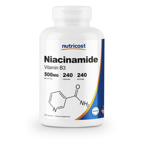 Nutricost Niacinamide (Vitamin B3) 500mg, 240