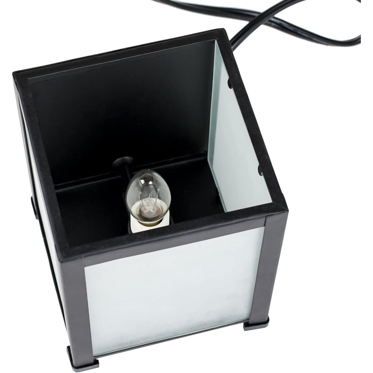 Elanze Designs 'Love Our Lord' Wax Tart & Oil Warmer - Black Metal Lantern Style, 25W Bulb Included