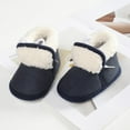 thumbnail image 3 of Baywell Baby Boys Girls Warm Winter Boots Soft Sole Anti-Slip Newborn Infant Prewalker Toddler Snow Boots Dark Blue 0-6 Months, 3 of 7