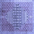 thumbnail image 1 of Ahgly Company Indoor Square Persian Blue Traditional Area Rugs, 7' Square, 1 of 4