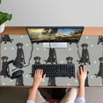 thumbnail image 4 of Long Mouse Pads for Desk,Black Labrador Desk Mats on Top Of Desks, Desk Mouse Pad Extra Large with 3mm Non-Slip Base and Stitched Edge for Gaming,Office,Work,Home 47.3"x23.6", 4 of 6