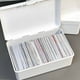 thumbnail image 3 of Caja de almacenamiento de tarjetas con tapa abatible, organizador para papelería de escritorio. Material duradero para manuales que mantiene los suministros ordenados y accesibles para, 3 of 7