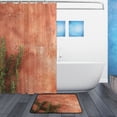 thumbnail image 2 of Modern Shower Curtain Set ,Waterproof Bathroom Shower Curtain Decorative Set with 12 pcs Hooks,Dotted Plastic Base Non-slip Durable 66 x 72in Rosemary, 2 of 7