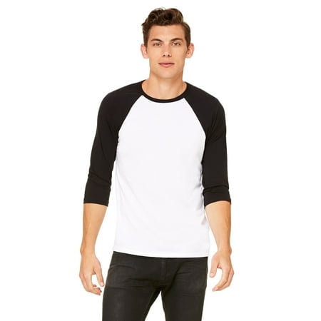 Bella + Canvas Unisex 3/4-Sleeve Baseball T-Shirt