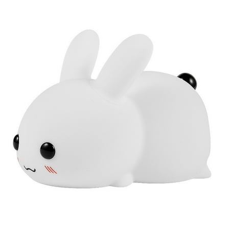 

NEGJ Silicone Night Light Creative Gift LED Light USB Charging Cold And Warm Colorful Remote Control Dimming Pat With Sleeping Light Power Night Light