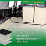 Plush Paws Premium Waterproof Nonslip Scratchproof Convertible Cargo Liner for Cars & SUVs Regular Tan