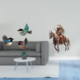 thumbnail image 2 of Pájaro colgante de pared, arte de pared de madera con pájaros voladores, decoración de pared, letrero de madera, decoración para sala de estar, dormit, 2 of 8
