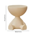thumbnail image 3 of Table de Nuit Moderne Beige avec Rangement à Dessus Relevable, Table d'Appoint Ronde pour Chambre, Salon, Balcon, Bureau, Table d'Accent avec Compartiment Caché, Déco Maison Multifonctionnelle, 3 of 7