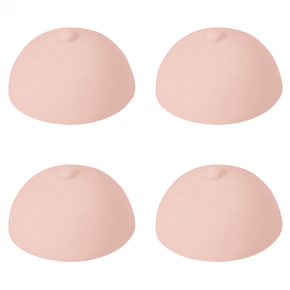 4X 3D Tattoo Areola Practicing Skin Silicone Breasts Chest Pleural Practice Mould for Beginners Permanent