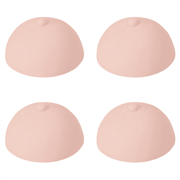 4X 3D Tattoo Areola Practicing Skin Silicone Breasts Chest Pleural Practice Mould for Beginners Permanent