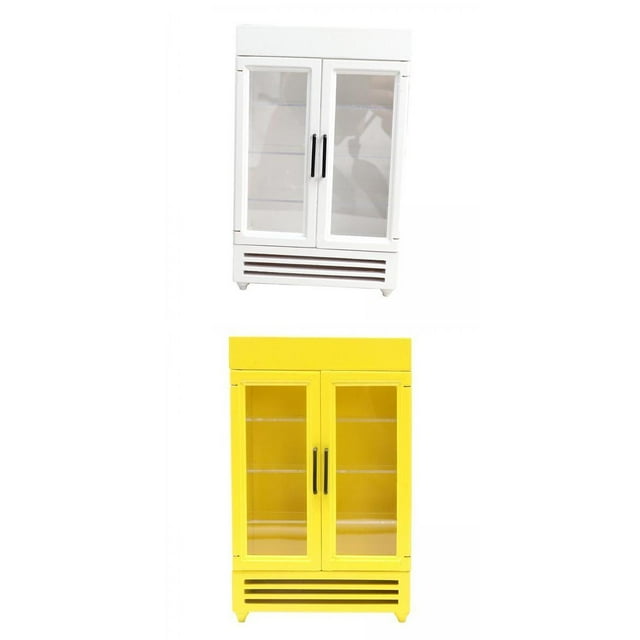 1/12 Casa uñecas Nevera Congelador Muebles Para perfecl Refrigerador en miniatura