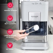 Frigidaire Gallery Artisanal Clear Sphere Ice Maker, Self-Cleaning Premium Ice Machine with Touch Controls, Grey