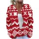 thumbnail image 2 of Sudadera con capucha de manga larga para mujer, informal, sin mangas, con estampado, de poliéster, 2 of 5