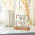 thumbnail image 3 of Motivational Desk Decor, Inspirational Desk Decor, Positive Thoughts Create Positive Things Acrylic Desk Plaque Sign, Inspirational Gifts for Women Men, Positive Gifts for Women, 3 of 6