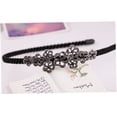 thumbnail image 2 of LULULION 3Pcs Black Flower Hair Hoop with Crystal Decoration Elegant Hair Ornament, 2 of 8