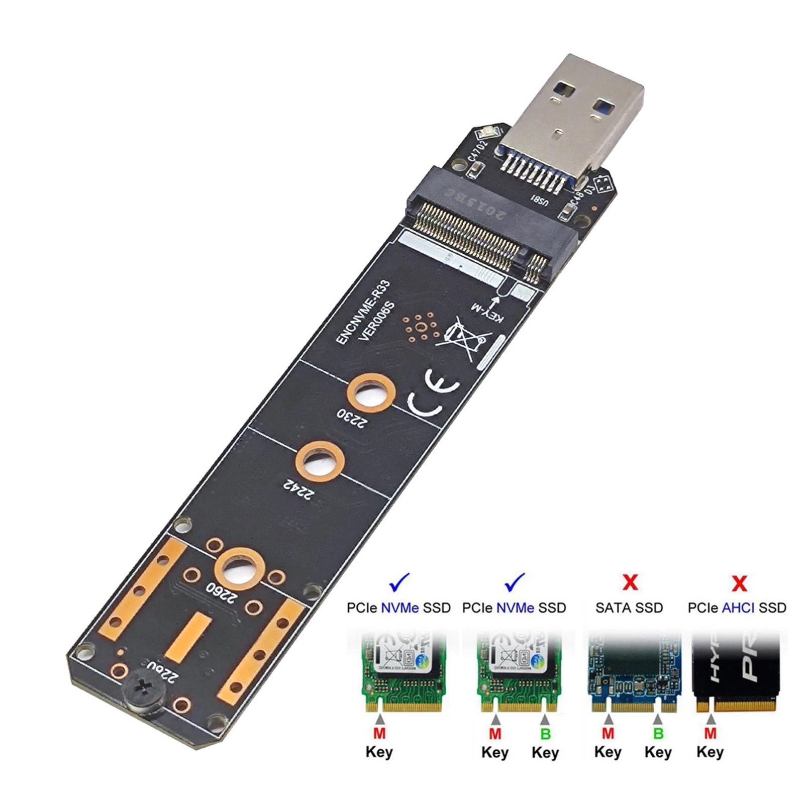 TAPDRA RTL9210 USB3.2 Gen 2 M.2 NVMe SSD Adapter High-Speed Data Backup, Plug and Play