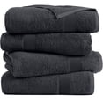 thumbnail image 3 of RIVERSIDE Cotton Bath Towels 24 x 48 Set of 4 with 450 GSM Soft Absorbent and Lightweight for Bathroom Spa - Charcoal, 3 of 8