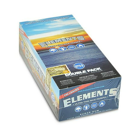 25pk Elements Ultra Thin Single Wide Rice Rolling Papers (Best Rice Rolling Papers)