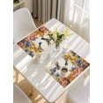 thumbnail image 5 of Vintage Hummingbirds Placemats Set of 4, Spring Farmhouse Country Flowers Placemats for Dining Table, Place Mats for Kitchen Tabletop, Waterproof Wipeable Dining Table Mats Set, 5 of 9