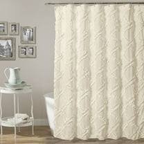 Lush Decor Ruffle Diamond 72"x72" Shower Curtain