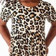thumbnail image 3 of Vestido elegante de lana de cacahuete con estampado de leopardo, manga corta, 5-6 años, 3 of 3