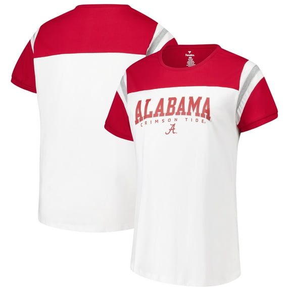 Women's Fanatics White Alabama Crimson Tide Plus Size Winning Gear T-Shirt