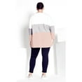 thumbnail image 2 of Avenue Women's Plus Size Sadie Colorblock Sweater, 2 of 2