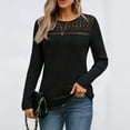 thumbnail image 4 of SUNBS Womens Lace Long Sleeve Shirt Fall Top Fashion Dreesy Casual Tunic Sweaters Mesh Clothes Trendy Work Cute Outfits, 4 of 8