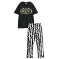 thumbnail image 1 of Beetlejuice Mens Logo Short-Sleeved Long Pyjama Set, 1 of 3