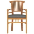 thumbnail image 3 of vidaXL 5 Piece Garden Dining Set Solid Wood Teak, 3 of 5