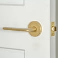 thumbnail image 4 of Viaggio Clomltbrz_Prv_238_Rh Motivo Right Handed Solid Brass Privacy Door Lever Set -, 4 of 7
