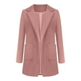 thumbnail image 3 of Casual Blazers for Women 2025 Long Sleeve Open Front Notch Lapel Collared Business Casual Work Office Jacket, 3 of 5